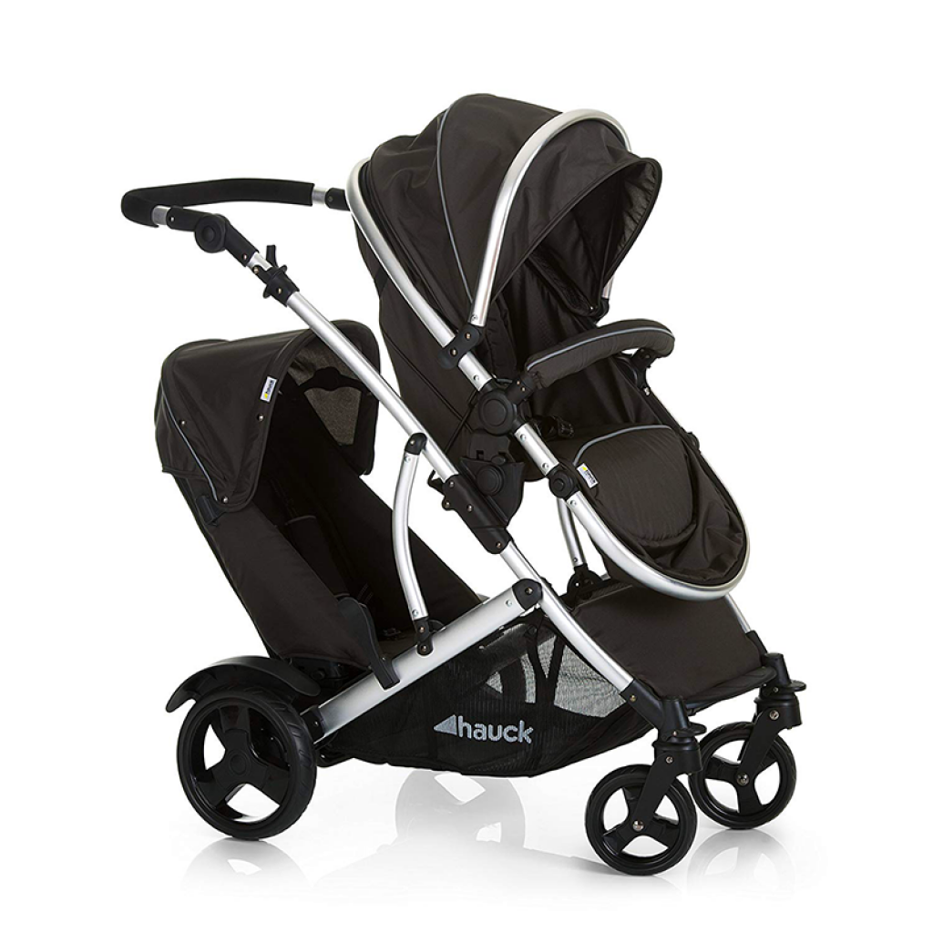 Passeggino Gemellare Hauck Uptown Duo - Reclinabile E Compatto - Portata 30kg - Nero Melange - Foto 8