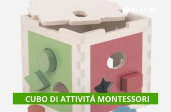 cubo di attività montessori